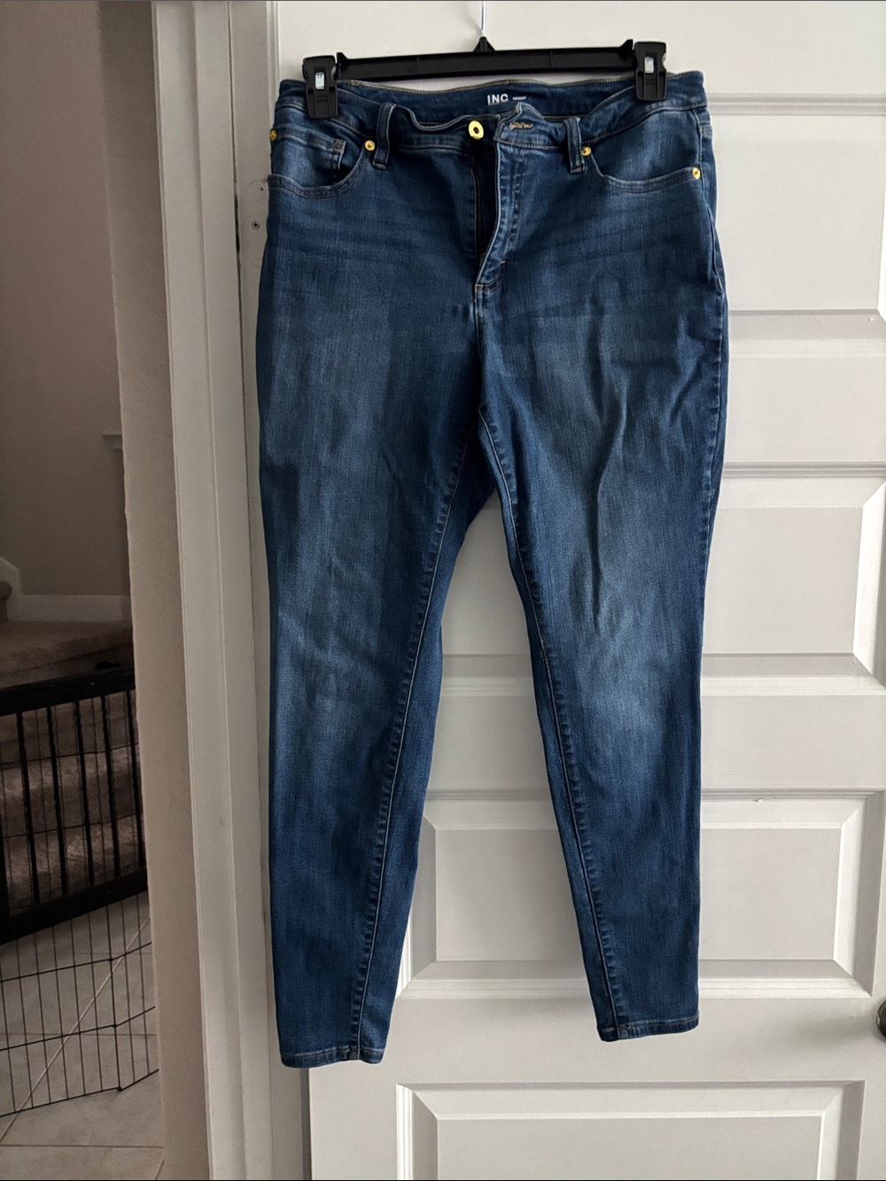 INC International Concepts Women's Medium Dark Blue Skinny Jeans